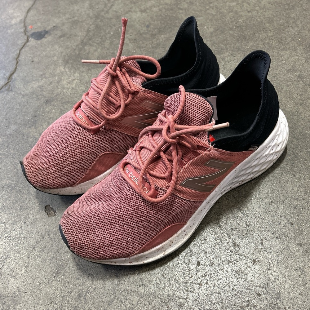 New Balance Women's Rose and Black Sneakers
